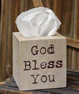 God Bless You Boutique Tissue Box Cover - The Fox Decor